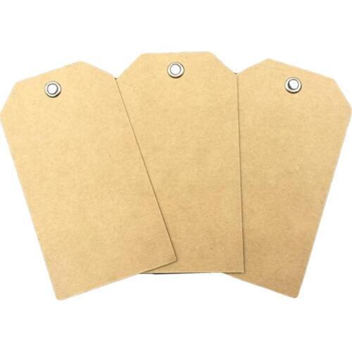 Brown kraft paper price hang tag with eyelet