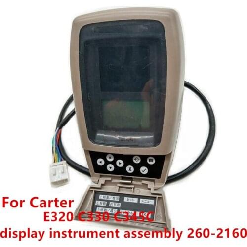 For excavator dashboard CAT E320C 330C 345C display display instrument assembly 260-2160 high quality accessories