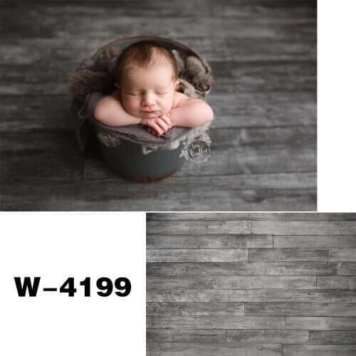 HUAYI Photography Backdrop Newborns Baby Shower Birthday Photo Booth Background Vintage Gray Wood Floor Studio Photocalls Props