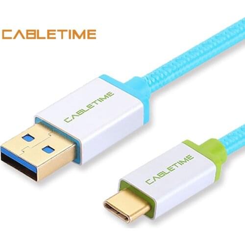 Cabletime USB Type C Cable Charging Cable USB 3.0 for Samsung Galaxy S9 Plus Note 9 Xiaomi Huawei one plus USB C Date Cable N030