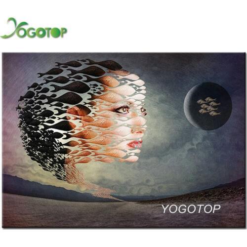 5D DIY Diamond embroidery fantasy woman pattern Full drill Diamond painting Cross Stitch kit Rhinestone Mosaic Painting YY1698