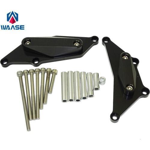 Waase Left & Right Engine Stator Clutch Crash Frame Sliders Protector For Honda CB650F CB650FA 2014 2015-2017