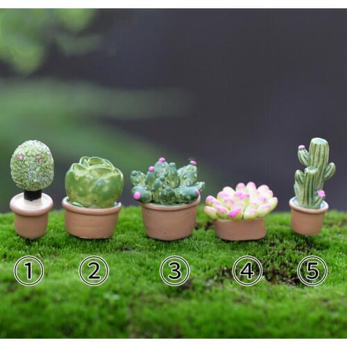 Potted succulents Miniature figures decorative fairy garden animal statue Home Desktop Gift Moss ornaments resin craft TNB074