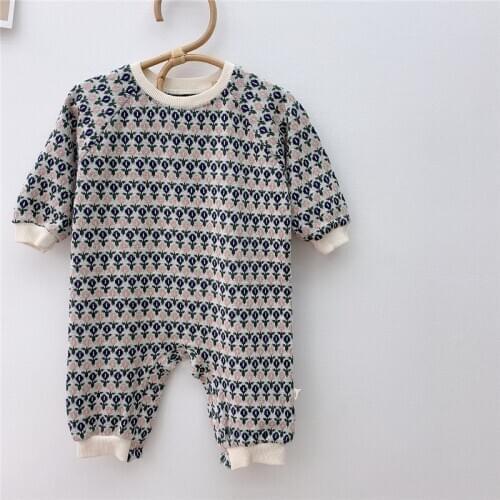 MILANCEL 2021 Spring New Baby Rompers Floral Knit Baby Boys Clothes 8 Pattern Newborn Clothes