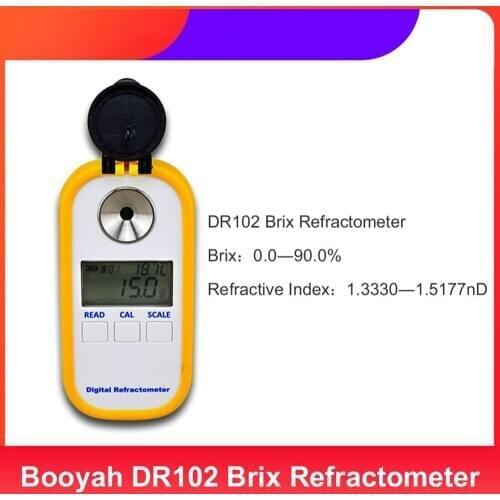 New DR102 Digital Brix Refractometer Rubber Latex Release Agent Test Instrument 0-90% Food Beverage Sweetness Meter Dropshipping