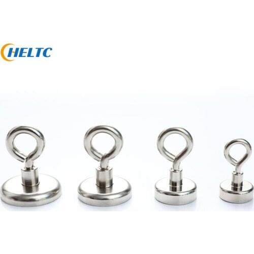 NdFeB+304 Stainless Steel Strong Magnet Salvage Magnet Pot Permanent Deep Sea Fishing Magnets Hook Powerful Sea Fishing Searcher