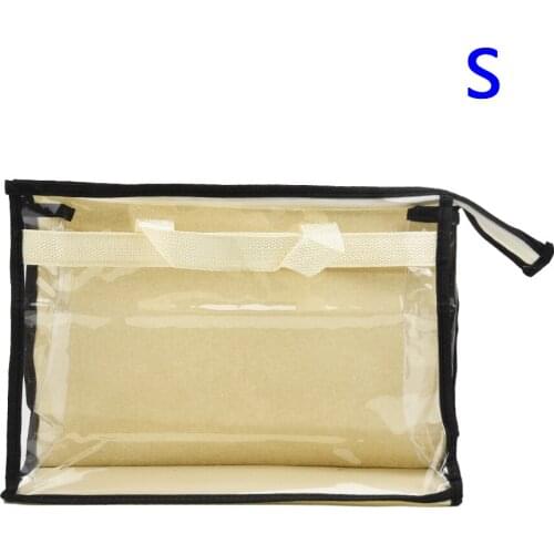 Womens Storage Bag Ladies Handbag Clear Breathable Moisture-proof Dustproof