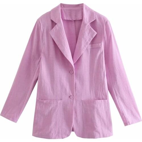 BBWM Women Cool Blazer 2021 Summer Fashion Ladies Sexy Thin Cotton Jackets Elegant Female Chic Suits Casual Girls Cute Top