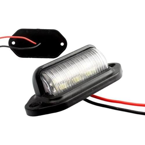 1/2Pcs 12V LED Number License Plate Light for Car Boats Motorcycle Automotive Aircraft RV Truck Trailer Exterior Lamps
