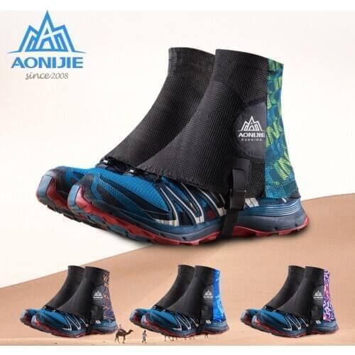 AONIJIE E941 Outdoor Unisex High Running Trail Gaiters Protective Sandproof Shoe Covers For Triathlon Marathon Hiking Reflective