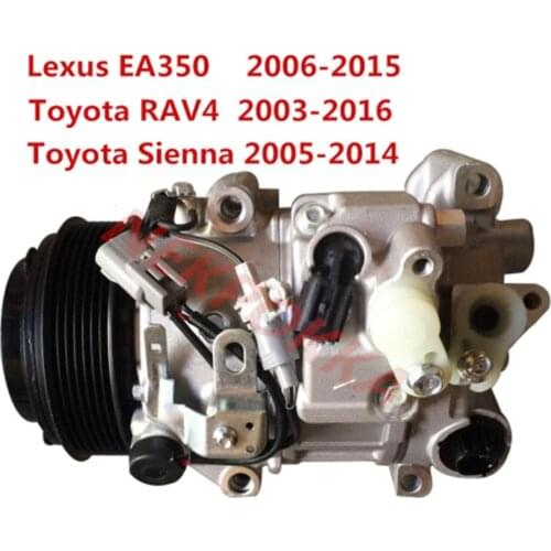 Automotive air conditioning compressor for LEXUS ES350 2006-2015, for sienna 2005-2014