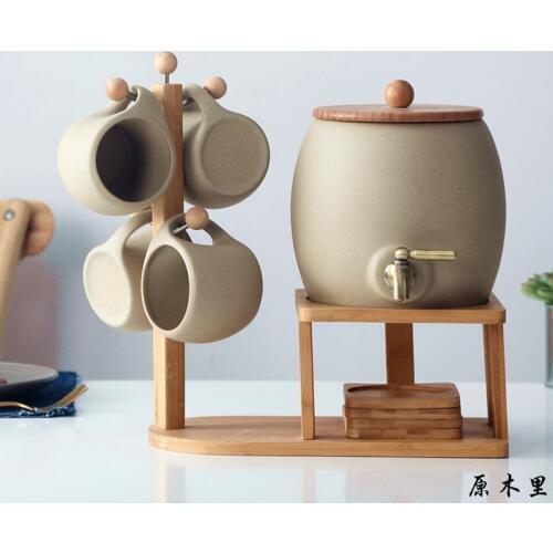 Cold hot water Kettle ceramic suit large capacity High Temperature Resistance juice teapot Household Cup Drinkware Home