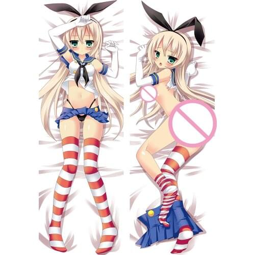 Coscase Shimakaze Anime Kantai Collection KanColle sexy girl Dakimakura throw pillow cover Hugging Body pillowcase