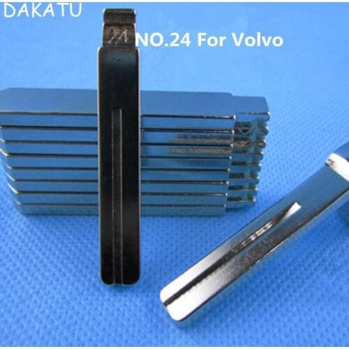 DAKATU NO.24 Car Key Blade For Volvo Flip remote key blade replacement 24# kEY BLADE