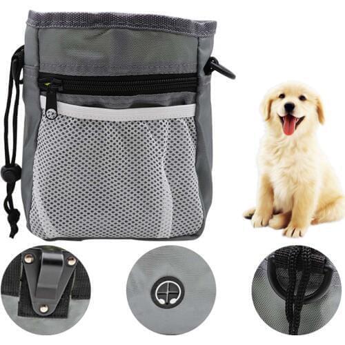 Pets Dog Outdoor Daze Treat Bait Small Bag with Training Clicker Dogs Reward Snacks Pouch Interactive Waist bag for Dogs Owner