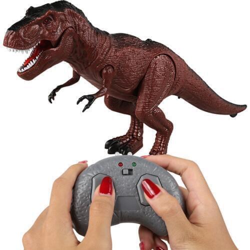Moving Walking Roaring Dinosaur Remote Control Electronic Light Sound Kids Toy Halloween Xmas Gifts Dropship