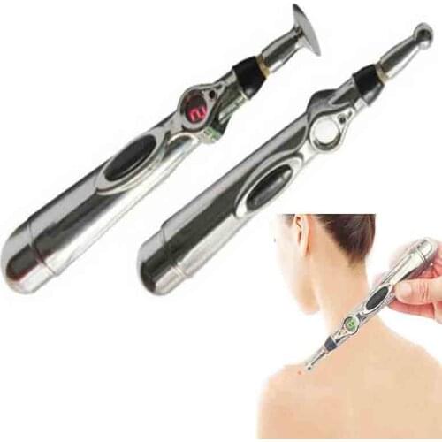 Electronic Massager pen Electric meridians Laser Acupuncture neck massage machine Magnet Therapy instrument Meridian Energy Pen