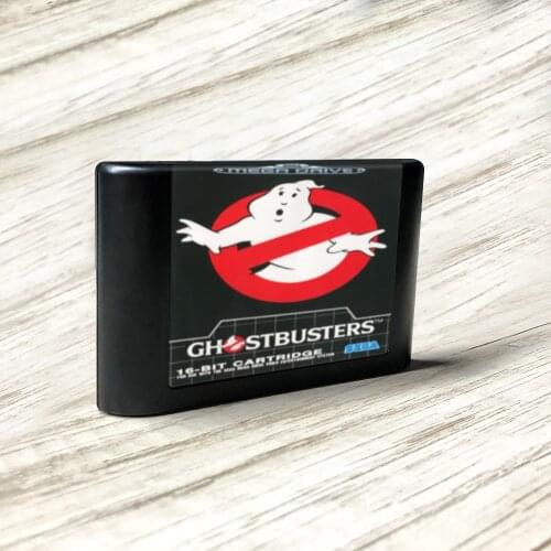 Ghostbusters - EUR Label Flashkit MD Electroless Gold PCB Card for Sega Genesis Megadrive Video Game Console