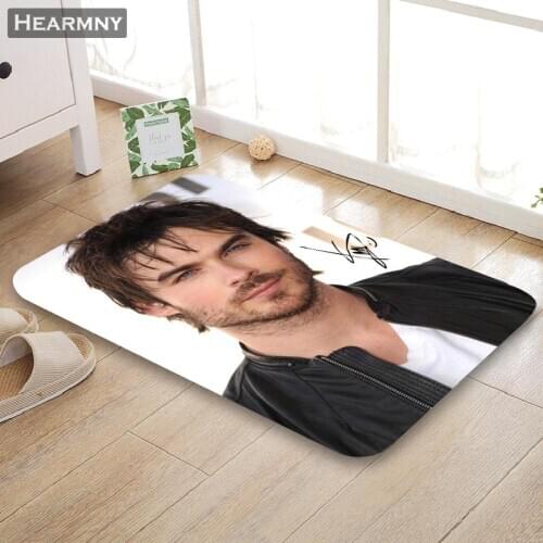 HEARMNY New Arrival Doormat Ian Somerhalder Home Mat Machine Made Anti Slip Carpet Living Room/Hallway Bath Mat For Kids Gift