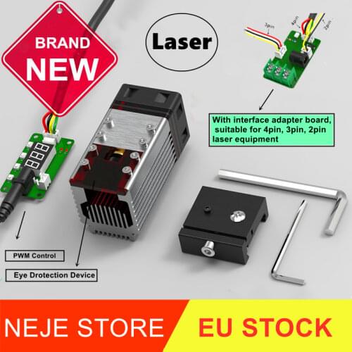 2021 NEJE 80W/40W CNC Laser Head Module Kit High Power 450nm TTL Module for Laser Engraving Machine Wood Cutter Cutting Tool