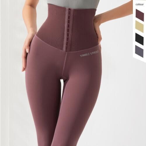 New Hot Shaping Yoga Pants Super High Waist Sport Leggings Hip Lifter Running Training Pant Women Seamless Abdomen Trainer