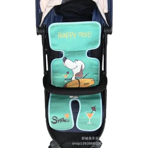 Summer mat Cartoon ice silk printing baby pram and umbrella Universal mat