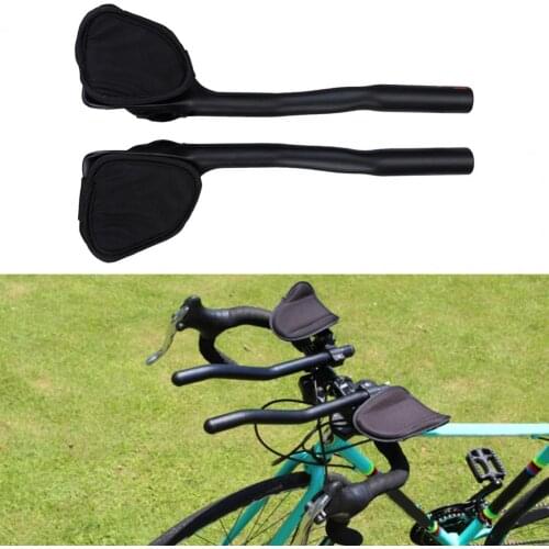 Minimalistic 1Pair Functional Bicycle Rest TT Handlebar Handle Hard Texture Bicycle Rest Bar Anti-wear for Sports