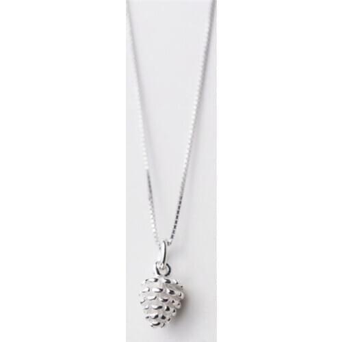 Pine Nuts Fruit Pendant Korean 925 Sterling Silver Temperament Personality Fashion Female Necklace SNE138