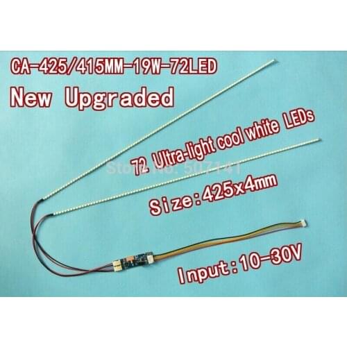New 10PCS 19'' W 425mm Adjustable brightness led backlight strip kit,Update 19inch LCD ccfl to LED backlight