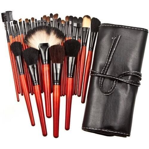 Wholesale 30pcs Top Quality red wood Eyeshadow Makeup Brushes Make-up Toiletry eye shadow Make Up Brush 20sets/lot free shipping
