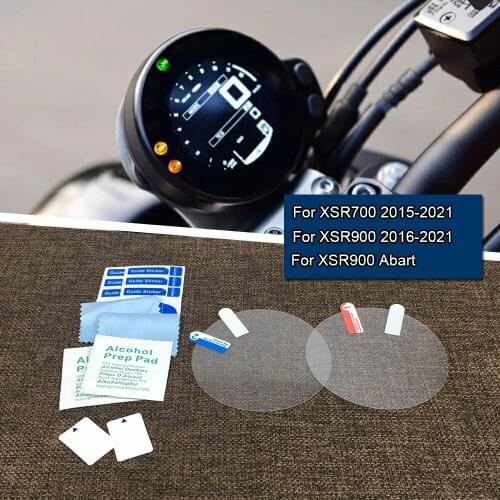2 SET For Yamaha XSR700 XSR900 Abarth 2021 2020 2019 2018 2017 Dashboard Cover Cluster Scratch Protection Film Screen Protector