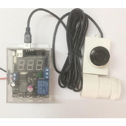 Ultrasonic sensor non-contact control high and low level switch / display digital can set relay output