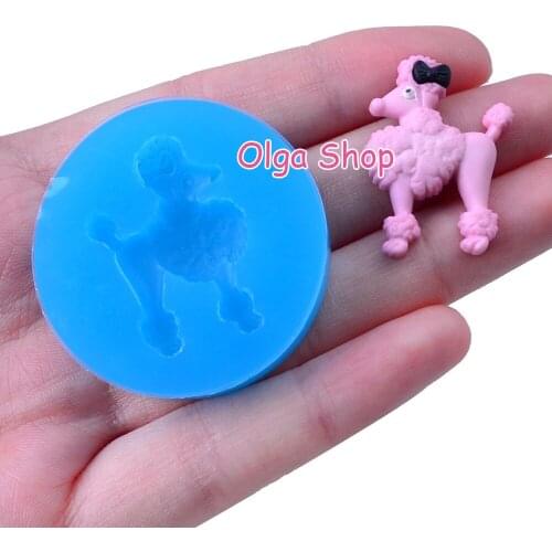 DYL417 29.4mm x 17.6mm Sheep Silicone Mold Fondant Cake Decoration Candy Resin Clay Earrings Necklace Craft Soap Candle