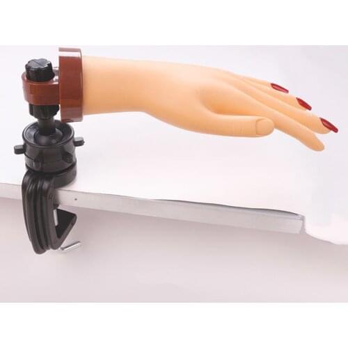 Left Bendable Silicone Practice Hands DIY Print Training Display Manicure