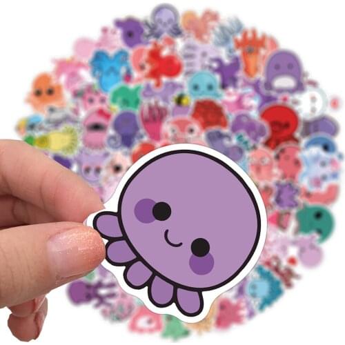 10/50/100PCS Cute Octopus Anime Stickers Laptop Guitar Luggage Fridge Phone Office Waterproof Graffiti Sticker Decal Kid Toy