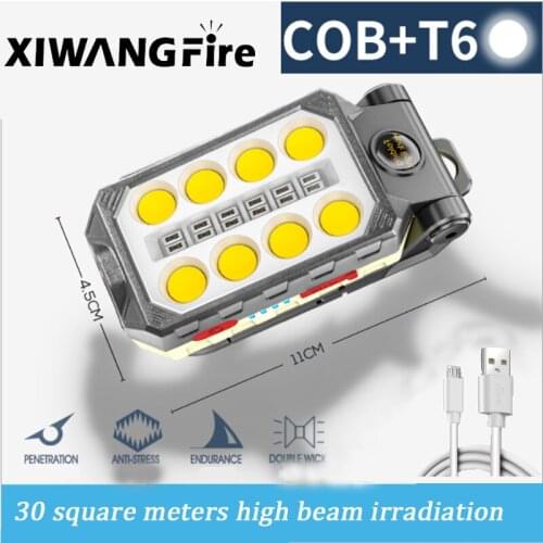 LED work light USB charging multi-function with power display portable magnet auto repair torch outdoor emergency bright camping