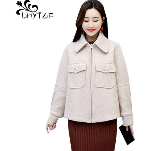 UHYTGF Women's Coats With Zippers