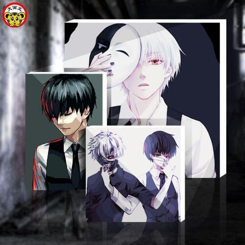 Japanese Cartoon Digital Painting Fill Area Number Manual Tokyo Ghoul Anime Jin Muyan Diputed Fork Rong Yue Shan Xi Fo Fu Dong