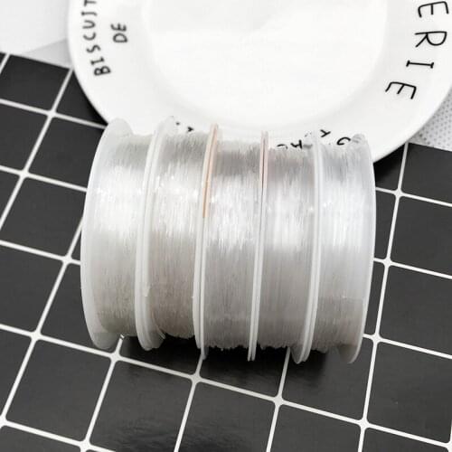 1 Roll Stretch Elastic Crystal Line 0.5/0.6/0.7/0.8/1.0mm Beading Rope Jewelry Cord String Thread for DIY Bracelet Making