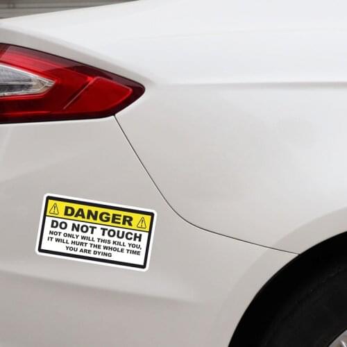 14.5CM*7.5CM 1 Pcs DANGER Funny NOT ONLY WILL THIS KILL YOU Decorate Car Sticker Decal PVC for Suzuki Stickers