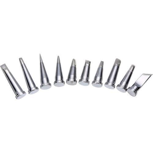 10Pcs Durable Soldering Tip Set for Weller WSD81 WD1000 WSP80 WP80 LT Soldering Station