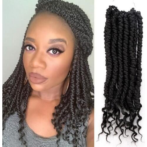 12 inch Ombre Crochet Braids Synthetic Ombre Braiding Hair Extensions Pre Stretched Senegalese Twists Faux Locs Curly Soft locks