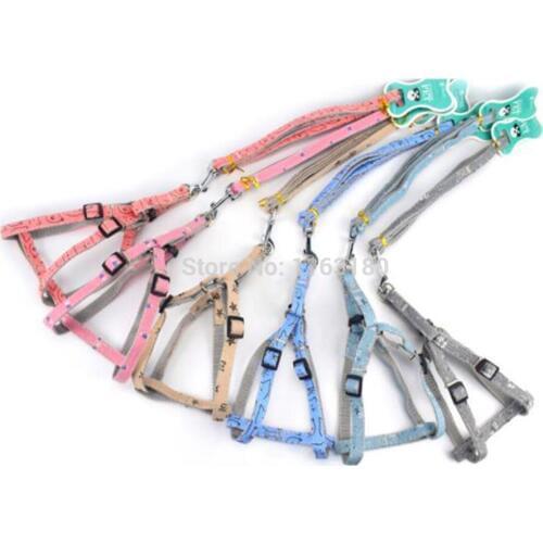 12pcs/lot Fashion Dog Harness Leashes Collar Small Large Dogs Outdoor Training Pet Dogs Chest Strap Dog Harness