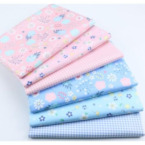 160cm*50cm Korean Floral cotton fabric DIY bedding quilting apparel dress patchwork fabric kids handwork curtain decor cloth