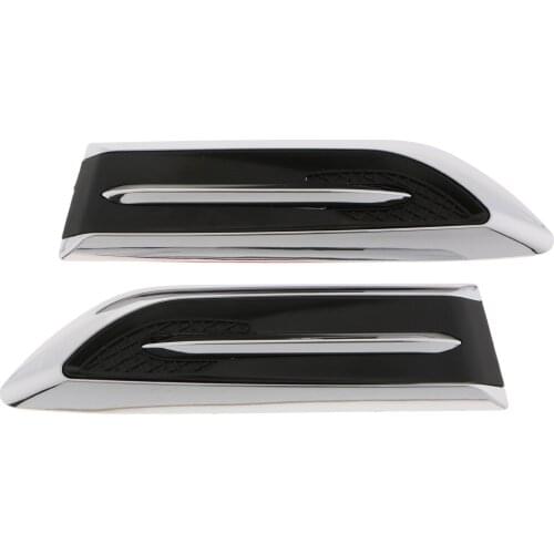 2pcs/Set Car Simulation Side Vents Decorative Air Flow Intake Hood Vents