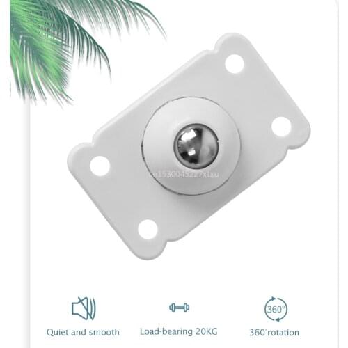 4Pcs Storage Box Roller Universal Adhesive Pulley Storage Box Pulley Can Self-adhesive Pulley Home No Noise Scratches Box Wheel