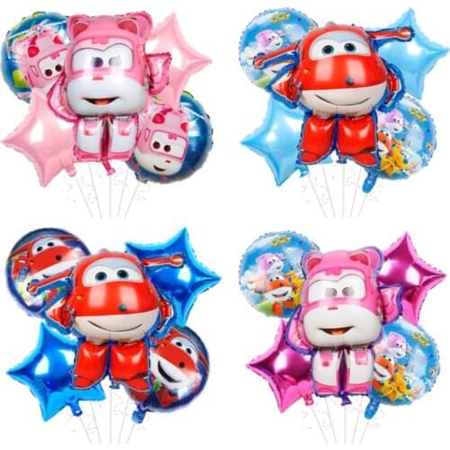 5pcs/lot Disney Cartoon Theme Aluminum Film Balloon Super Flying Man Shape Childrens Birthday Party Supplies Decoration Globos