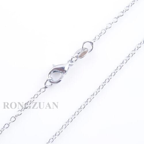 50pcs/lot Wholesale Chains 1.5mm Cord Necklace 45cm Chain Lobster Clasp DIY Women Man Jewelry Accessories TH3108