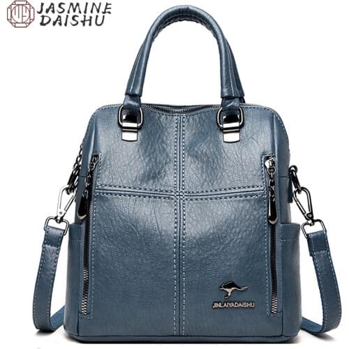 Large Capacity Leather Crossbody Bags for Women 2021 Handbag Casual Designer Tote Fashion Women Shoulder Bag Purses and Handbags