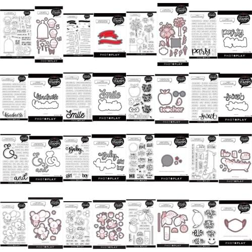 CH 2021New Arrival Letters and fruits Metal Cutting Dies and stamps DIY Scrapbooking Card Stencil Paper Craft Stamp Die